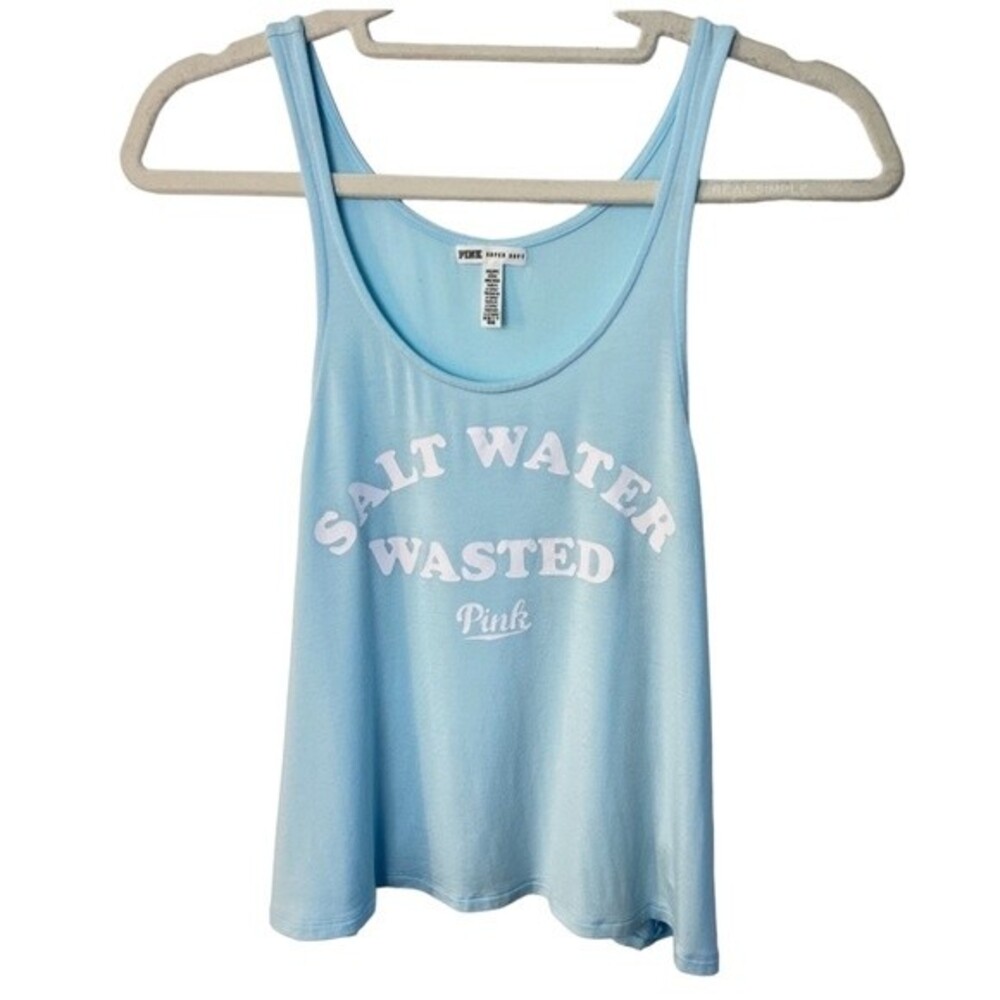PINK Victoria’s Secret Super Soft Tank Top Light Blue Size XS